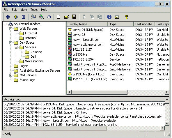 ActivXperts Network Monitor Screenshot